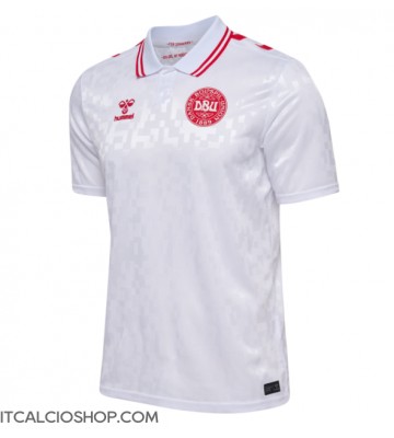 Danimarca Seconda Maglia Europei 2024 Manica Corta